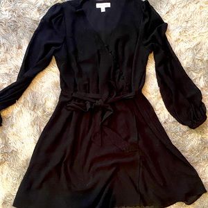 Popsugar Polka-Dot Dress with Mesh Sleeves